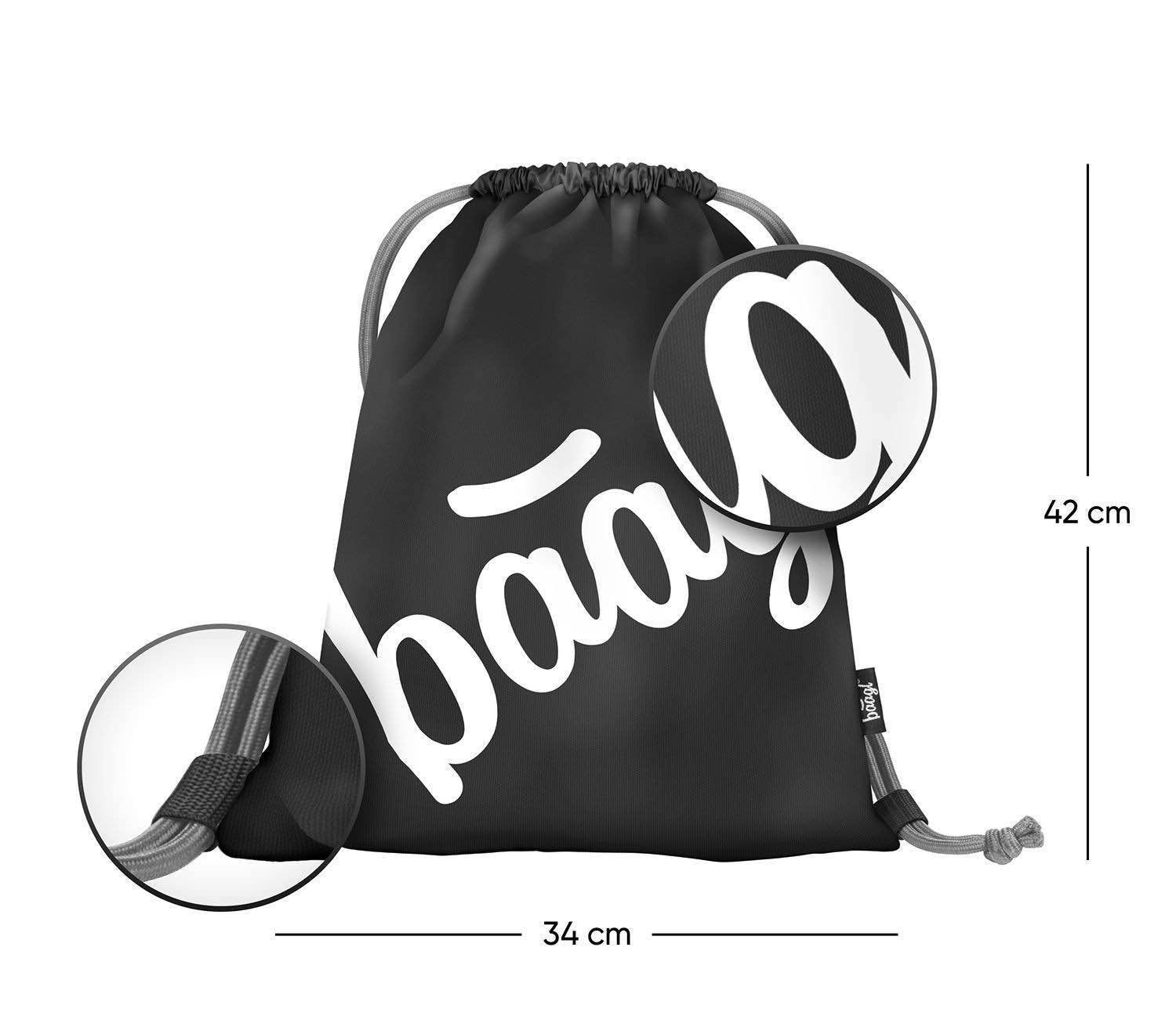 baagl-logo-sac-gym-enfant-noir-lavable image 2