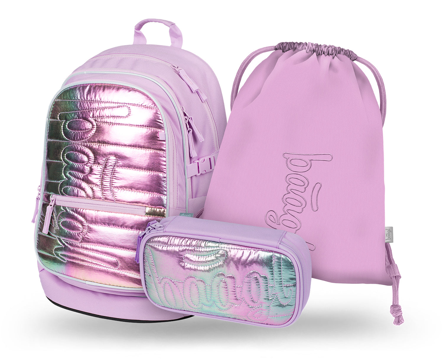 baagl-core-lavender-ensemble-cartable-3-pi-ces-lavande-25-l image 1