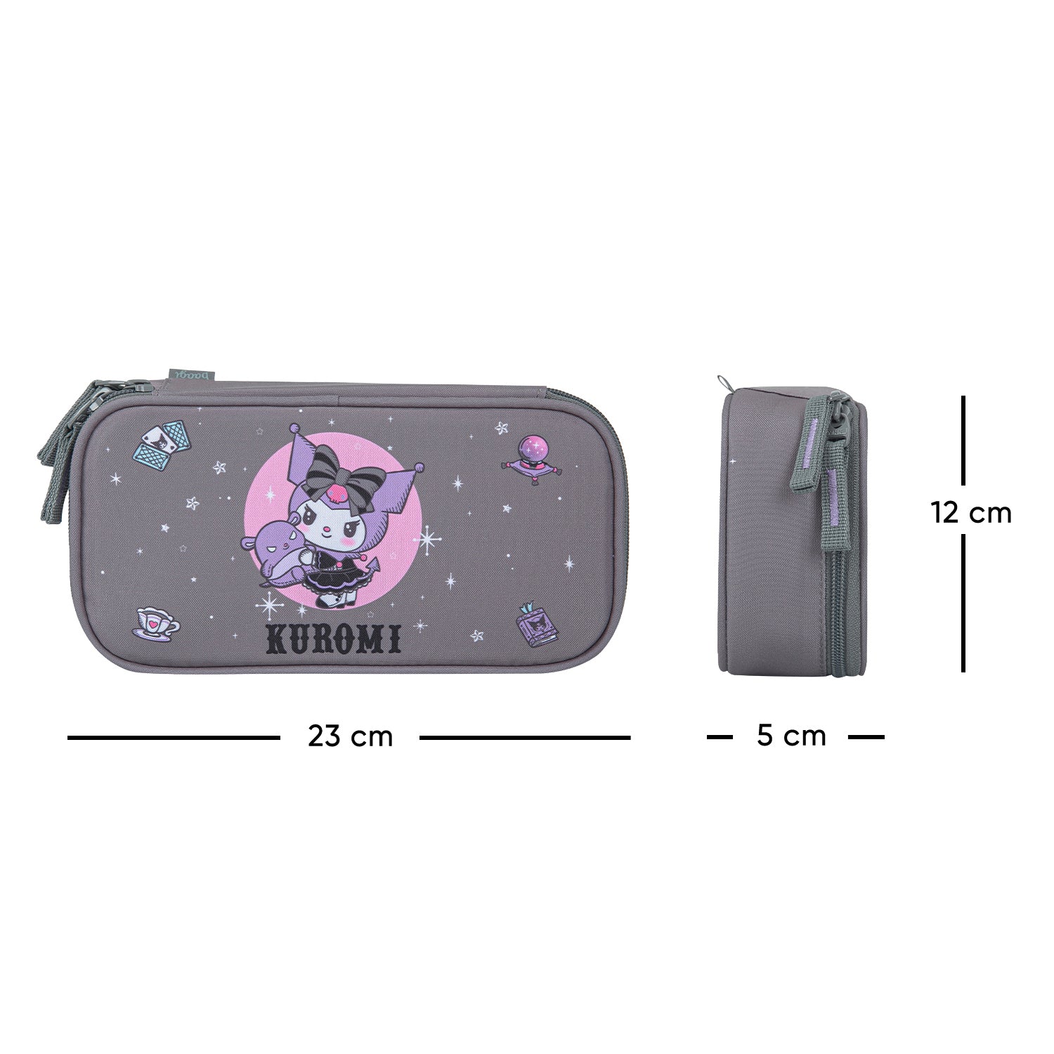 baagl-kuromi-grey-trousse-scolaire-rigide-recycl-e image 4