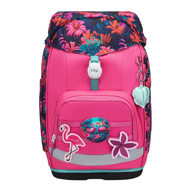 baagl-airy-plus-flamingos-cartable-ergonomique-fille-cp image 1