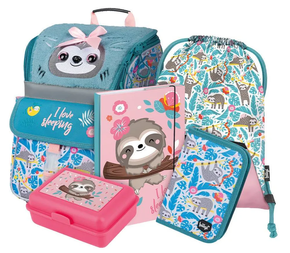 baagl-zippy-sloth-ii-ensemble-cartable-18-l image 1