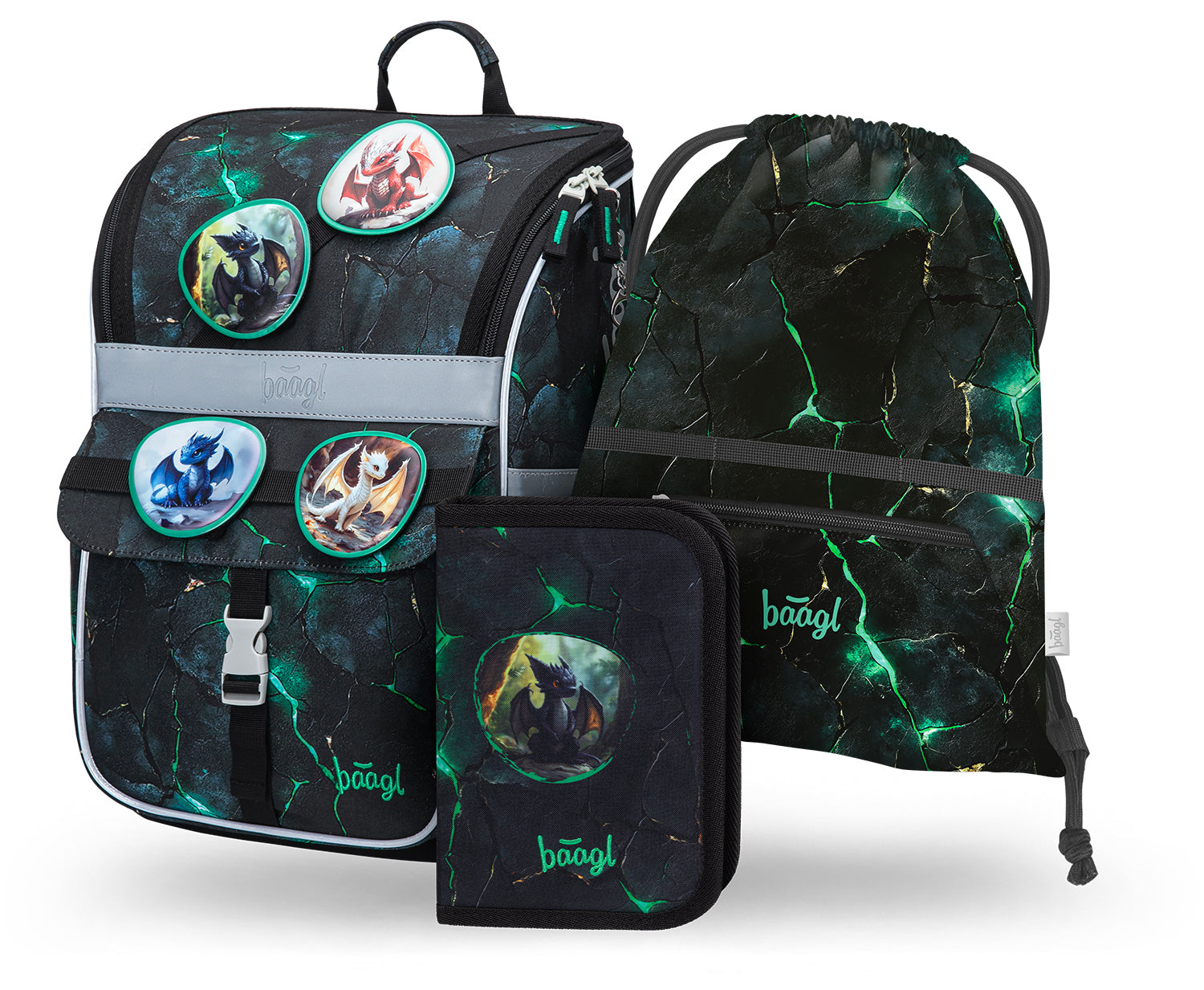 baagl-zippy-dragons-set-cartable-3-pi-ces-ergonomique-18-l image 1
