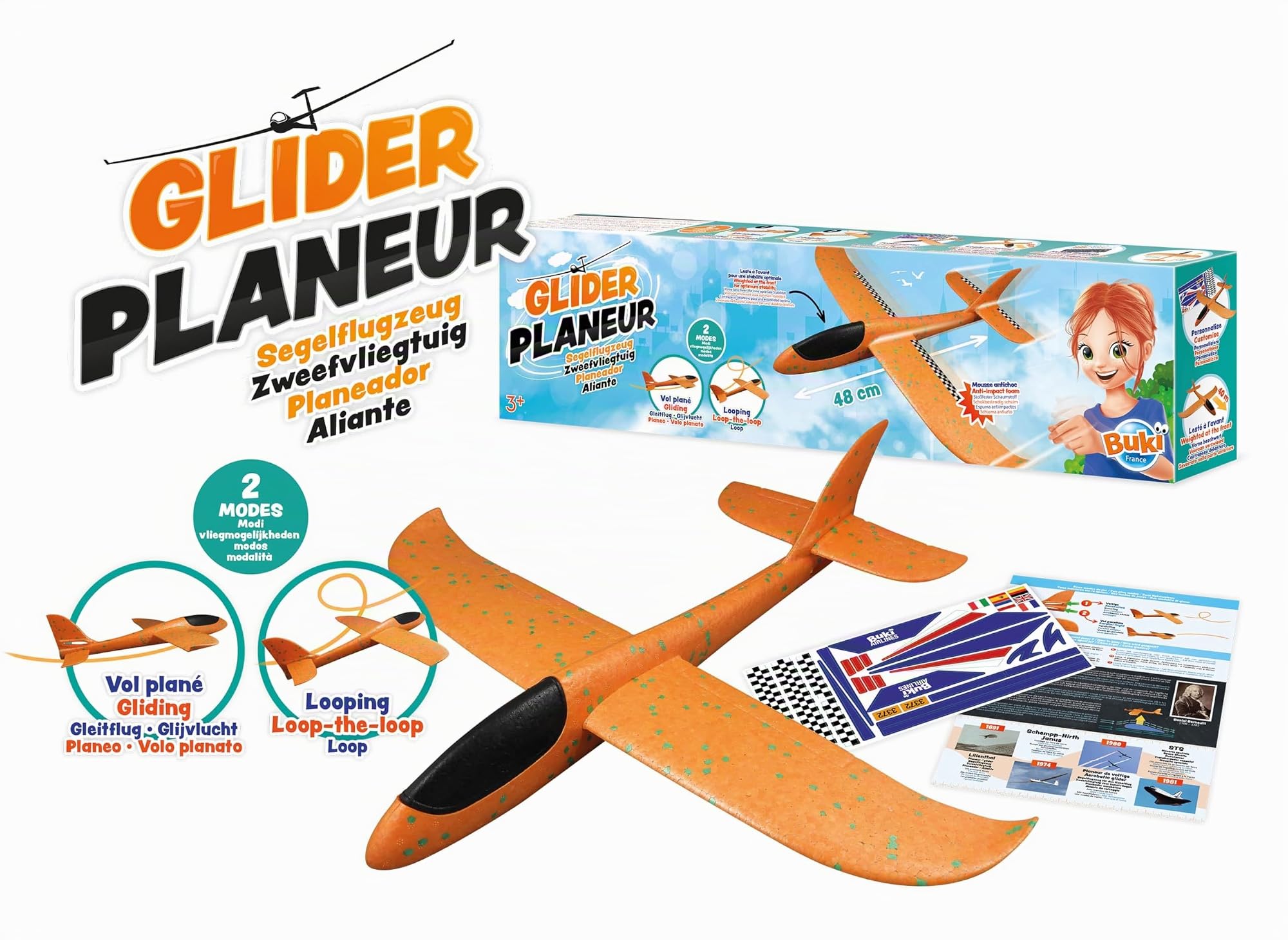 buki-grand-planeur-48-cm-avion-jouet-stabilis-stickers image 7