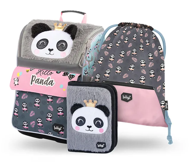baagl-zippy-panda-set-scolaire-cartable-cp-ergonomique image 1