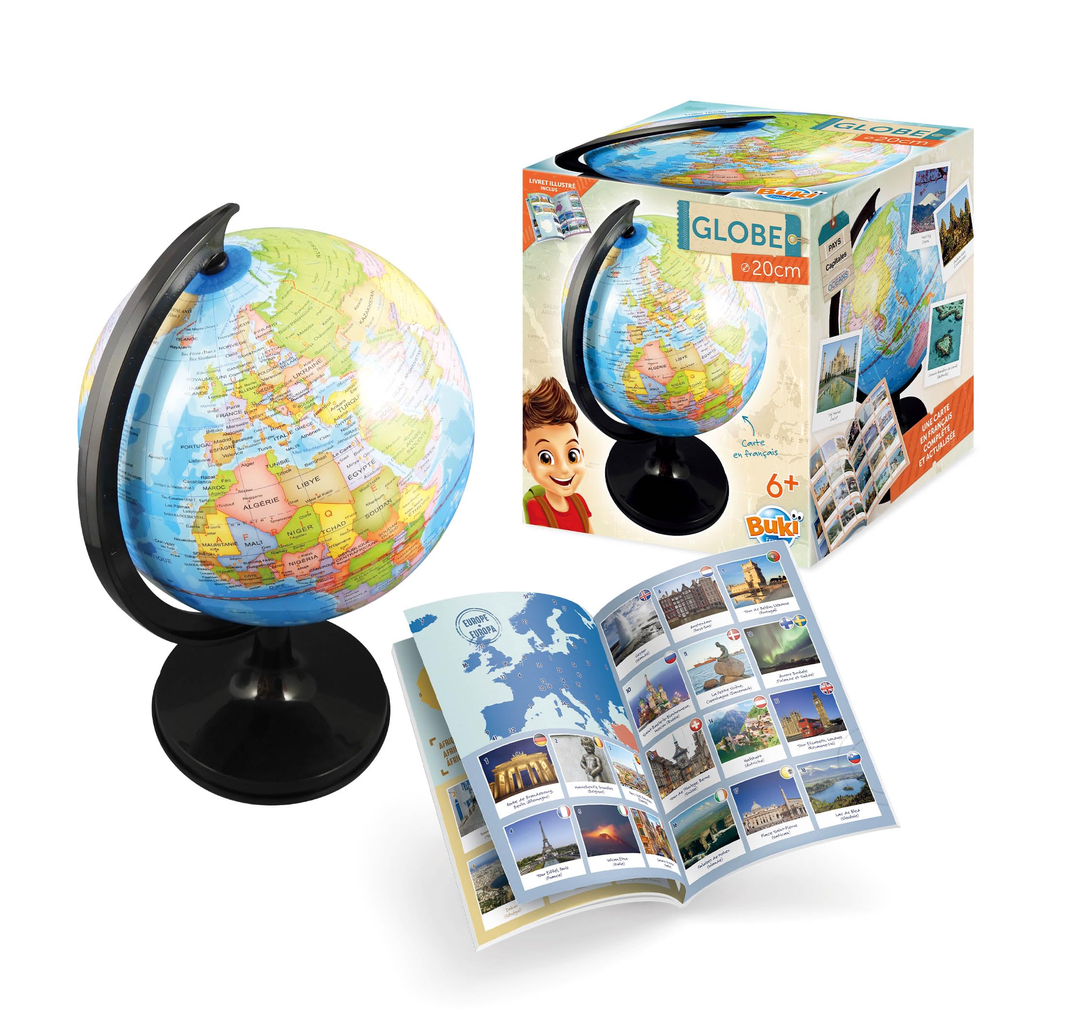 buki-espace-globe-terrestre-20-cm-ducatif-pays-d-s-6-ans image 1