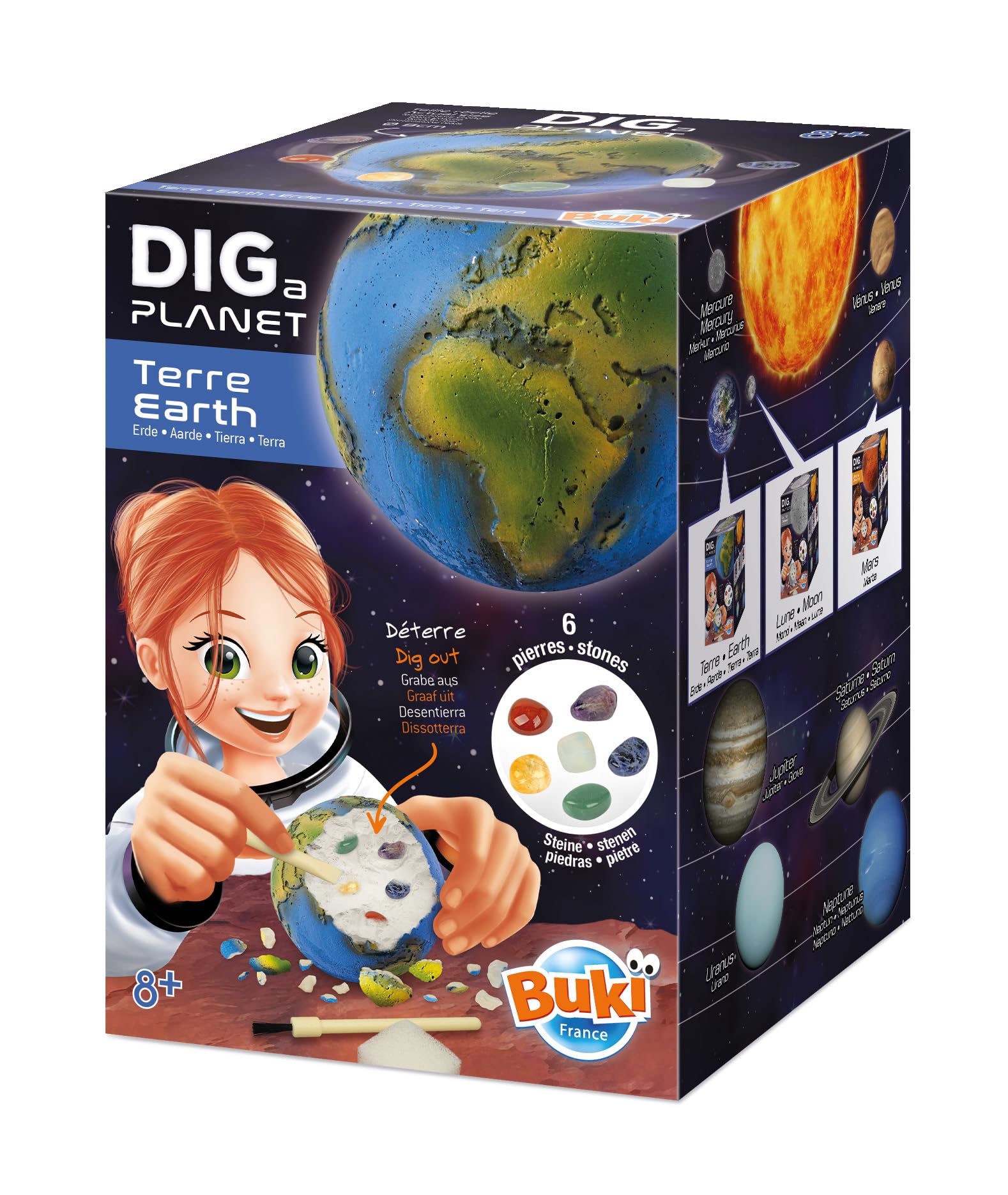 buki-espace-446-dig-a-planet-terre-kit-fouille-6-vraies-pierres image 2
