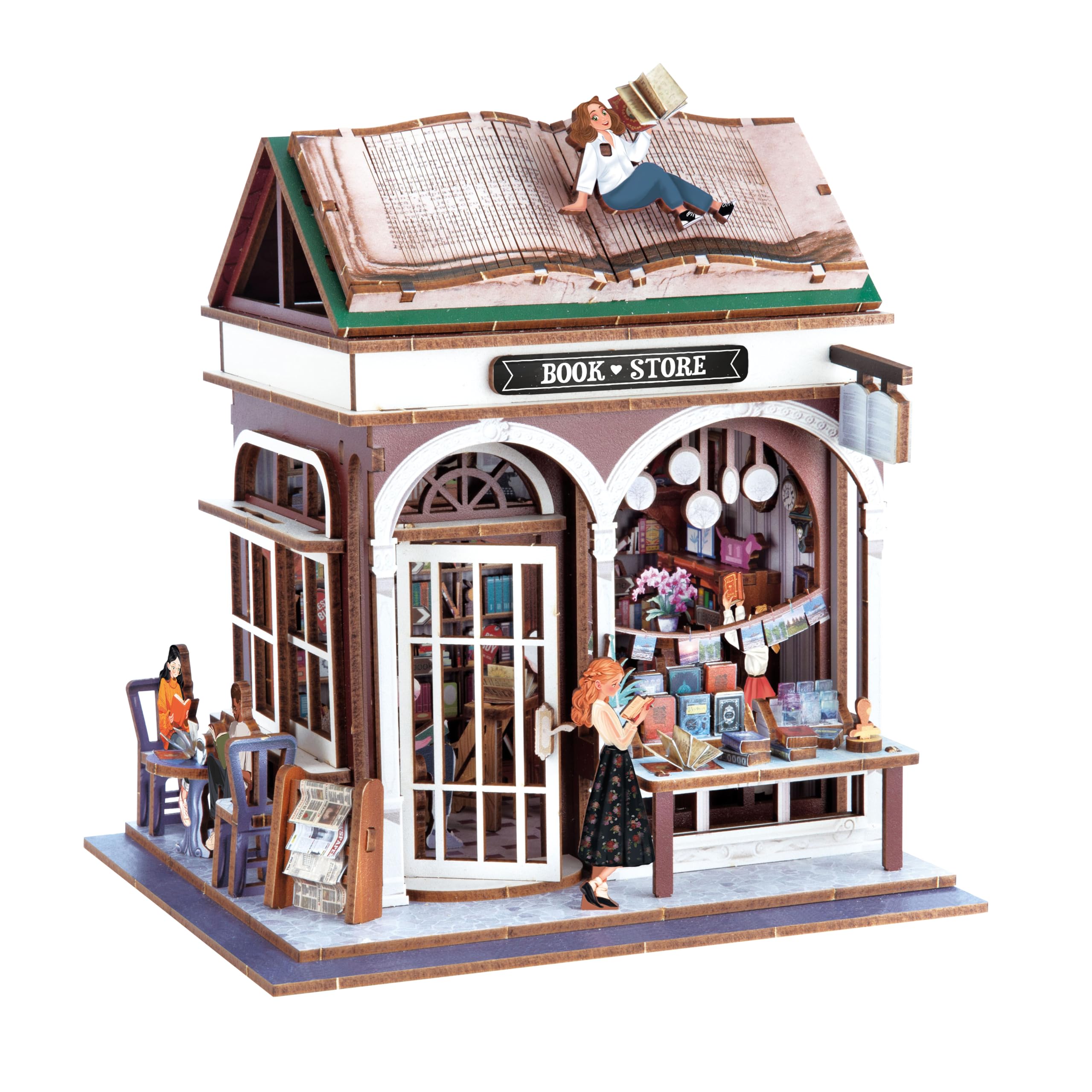 buki-espace-diorama-librairie-maquette-bois-led-148-pi-ces image 4