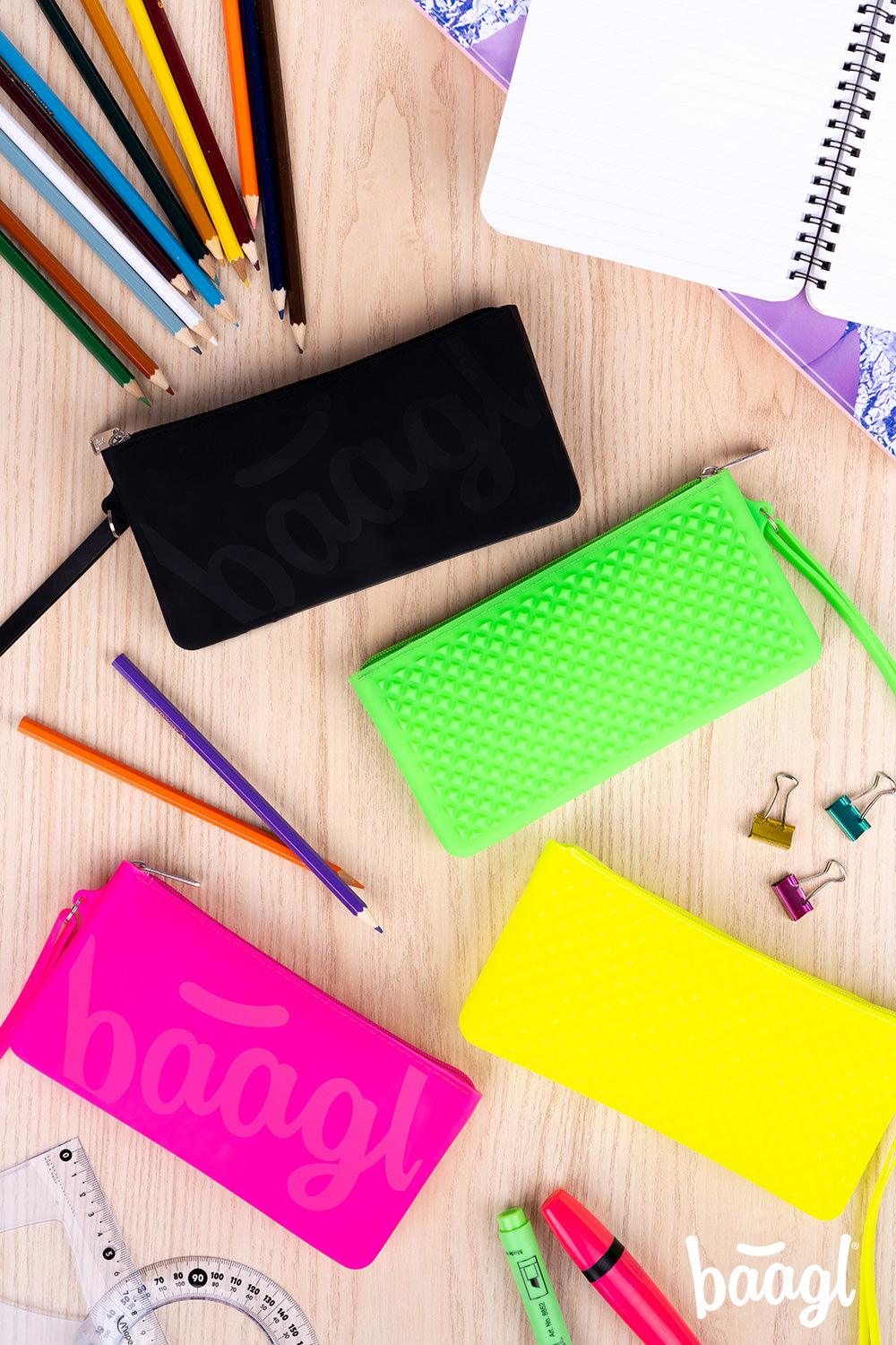 baagl-student-pencil-cases-pochette-silicone-black-noire image 3