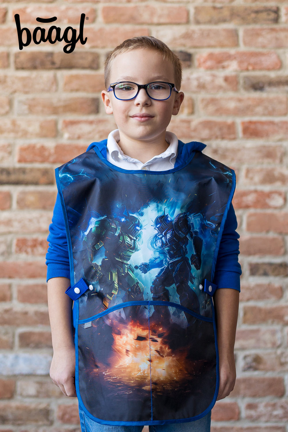 baagl-robots-tablier-enfant-lavable-2-poches image 5