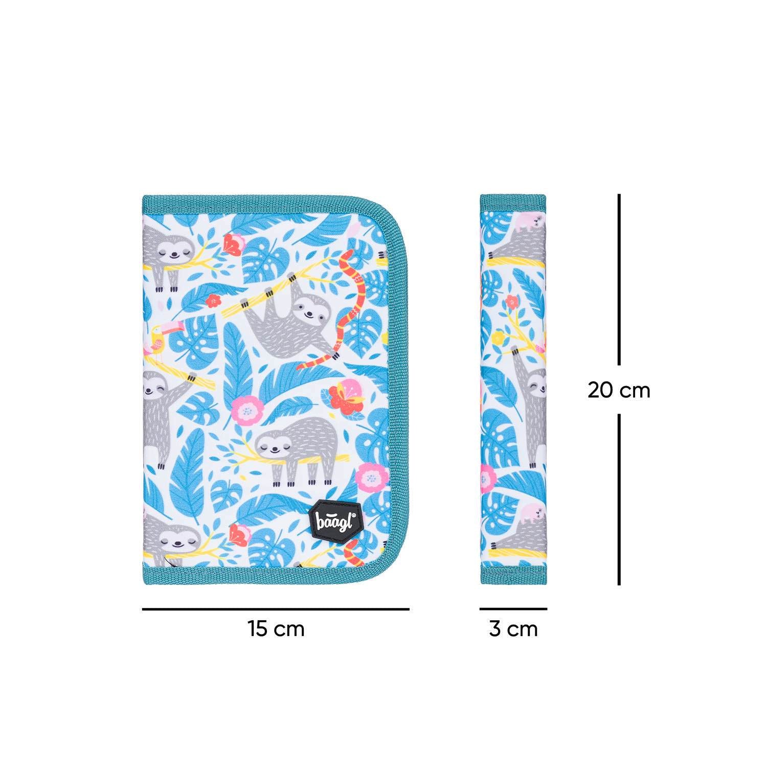 baagl-classic-pencil-cases-trousse-sloth-1-compartiment image 4
