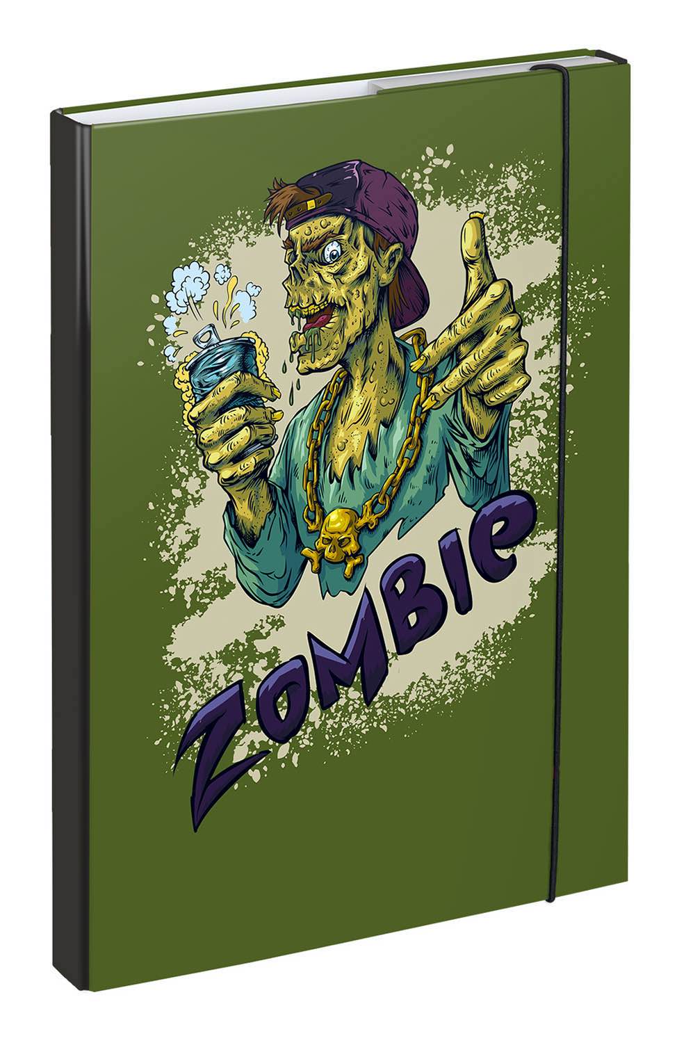 baagl-zombie-chemise-a4-lastique-motif-zombie image 1