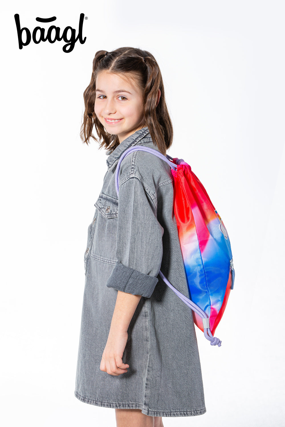 baagl-rainbow-red-sac-gym-enfant-poche-zipp-e image 5