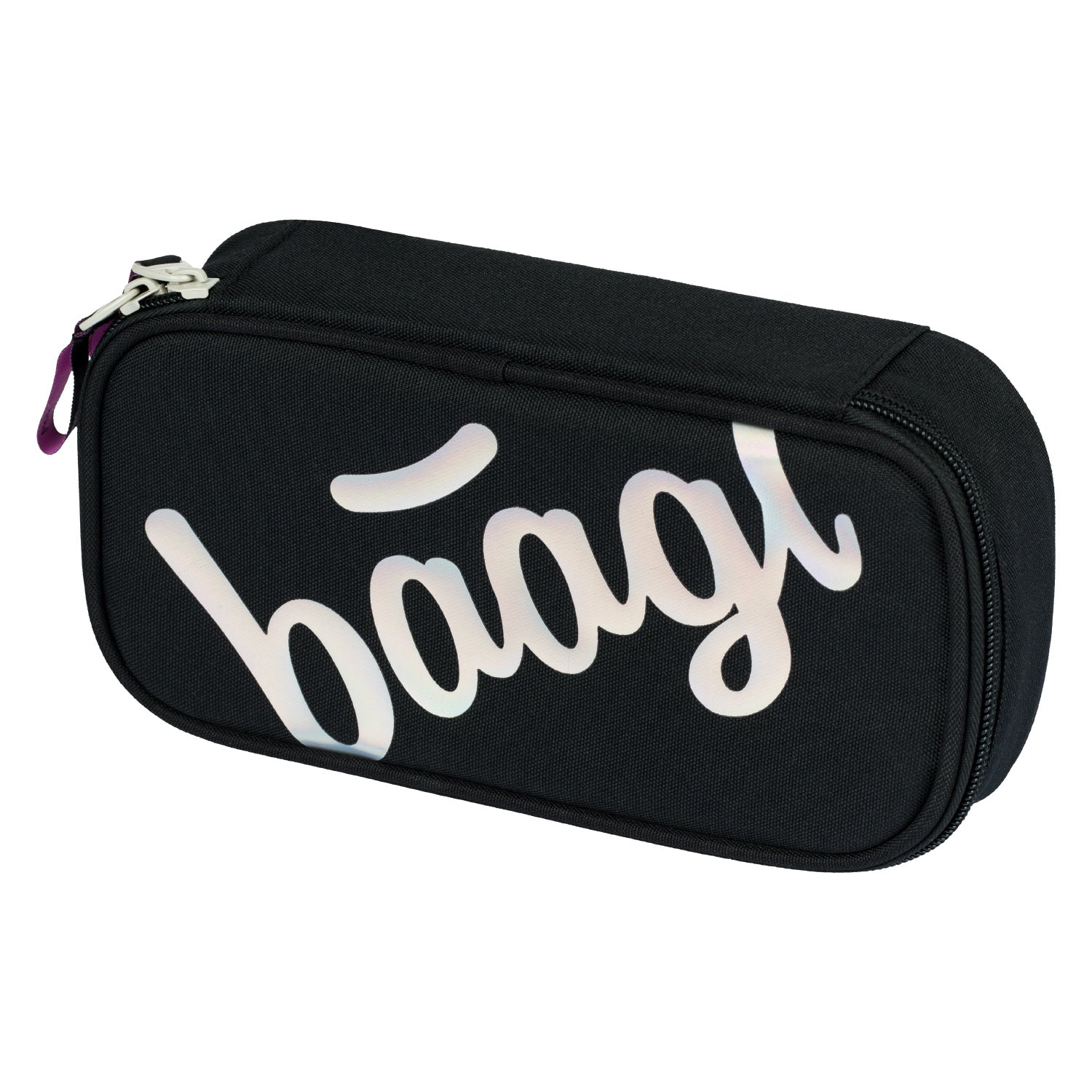 baagl-metallic-holo-trousse-scolaire-rigide-holographique image 1