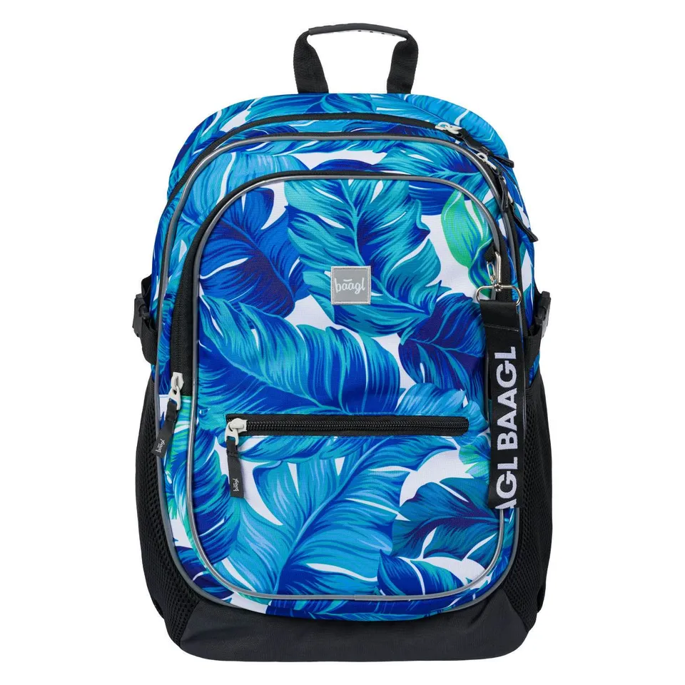 baagl-core-monstera-cartable-25-l-ergonomique-reflecteur image 1