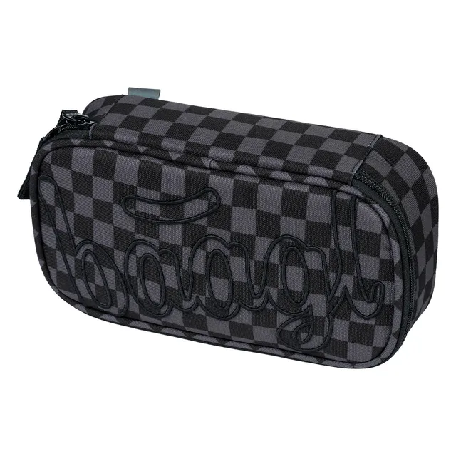 baagl-ska-grey-trousse-scolaire-grise-rigide-vide image 1