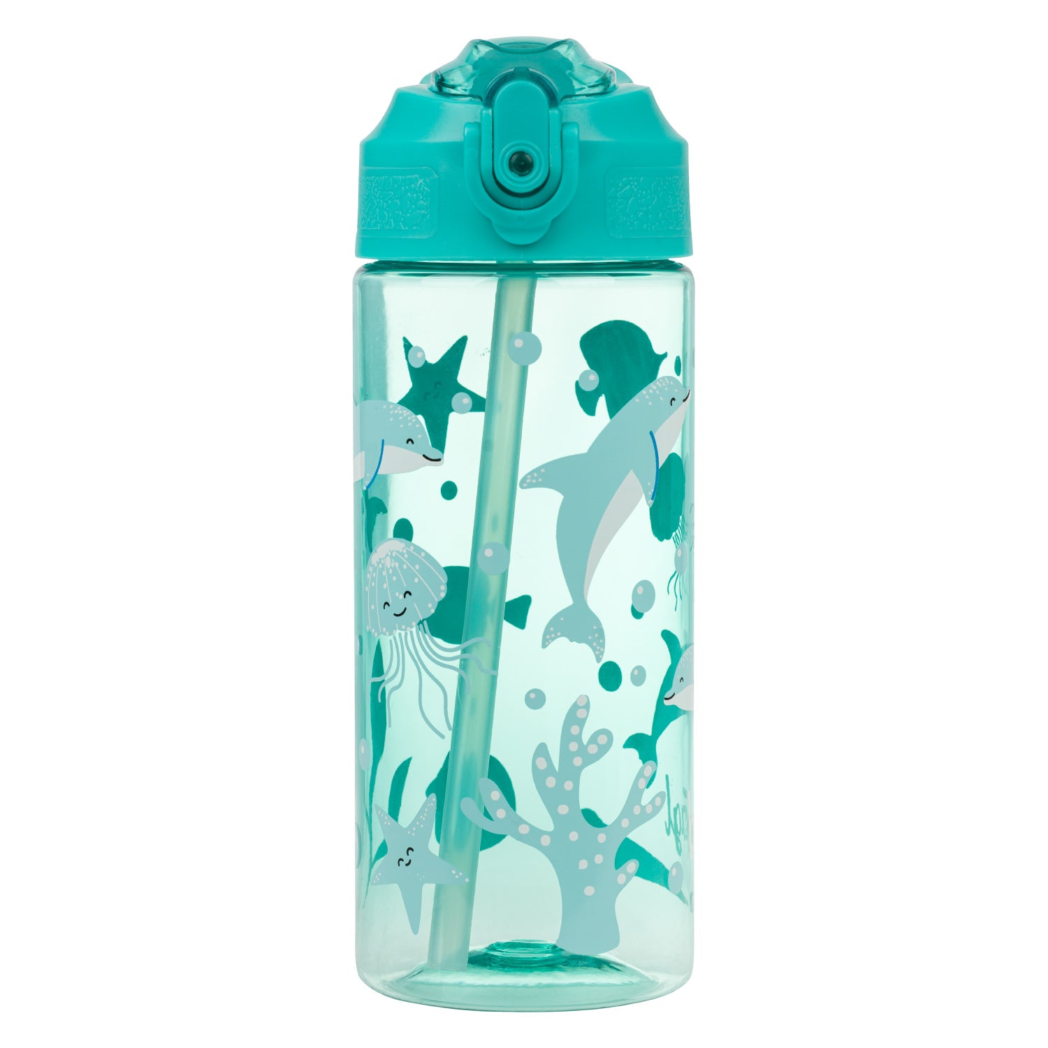 baagl-dolphin-bouteille-tritan-500-ml-paille-dauphin image 2