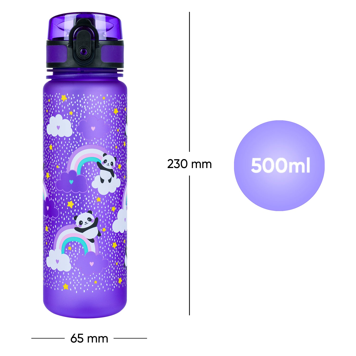 baagl-drinking-bottles-gourde-jungle-panda-500-ml image 7