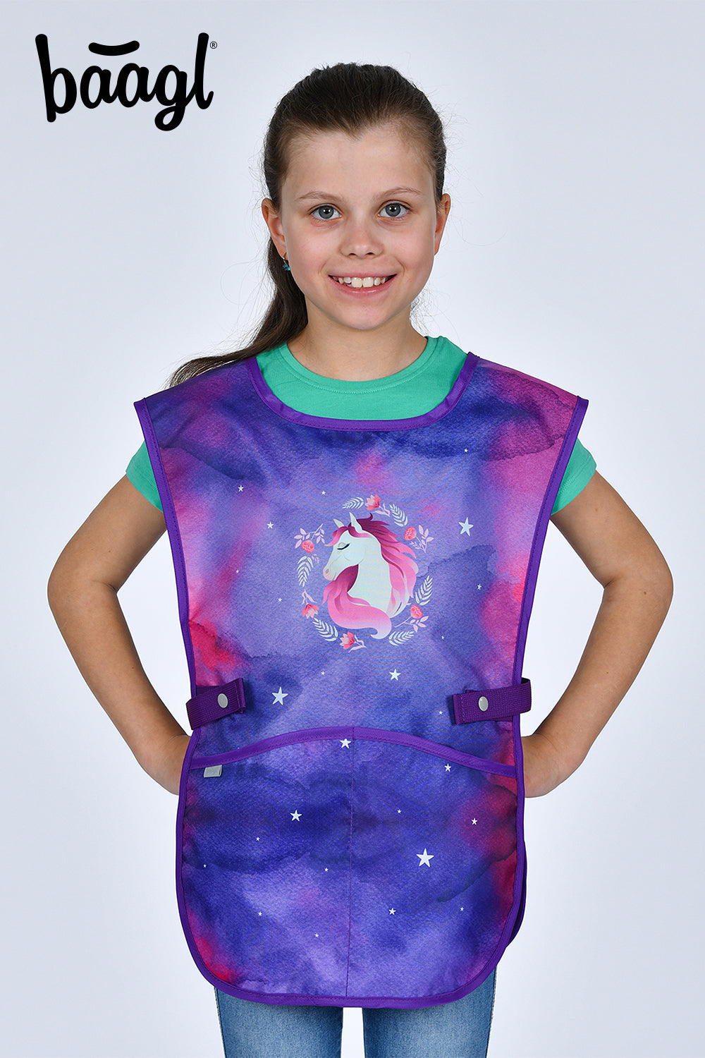 baagl-horse-tablier-enfant-cole-peinture-lavable-2-poches image 5