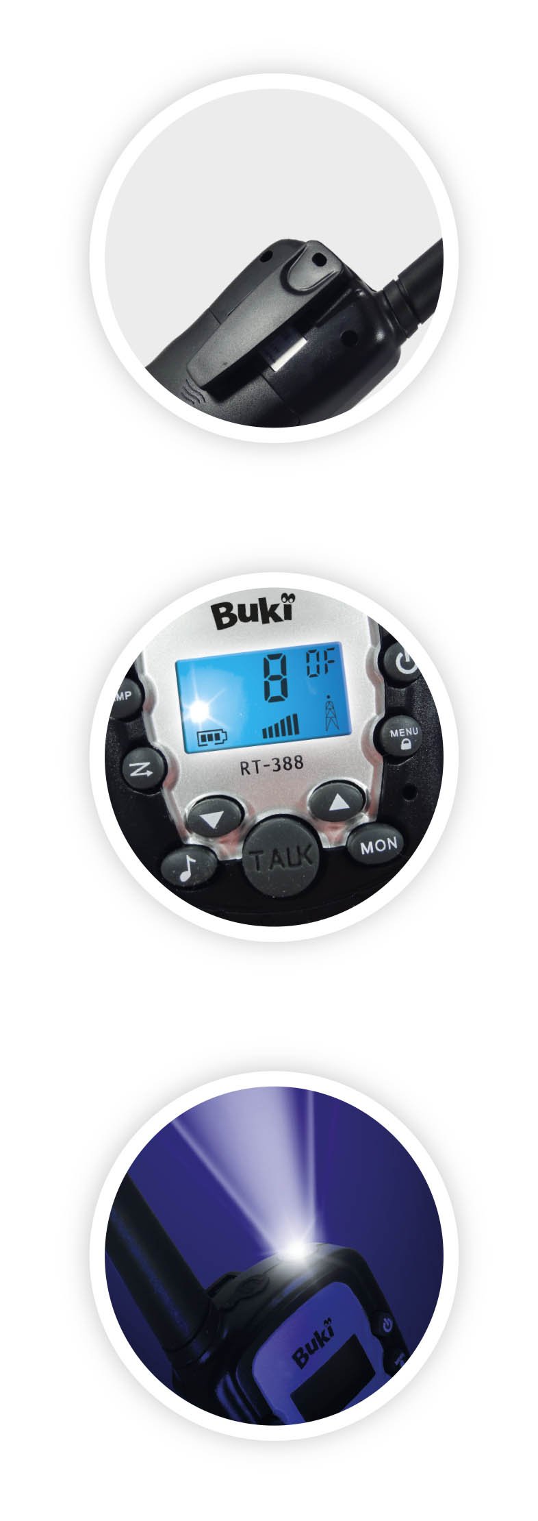 buki-tw01-talkie-walkie-enfant-3-km-8-canaux-avec-lampe-d-s-8-ans image 6
