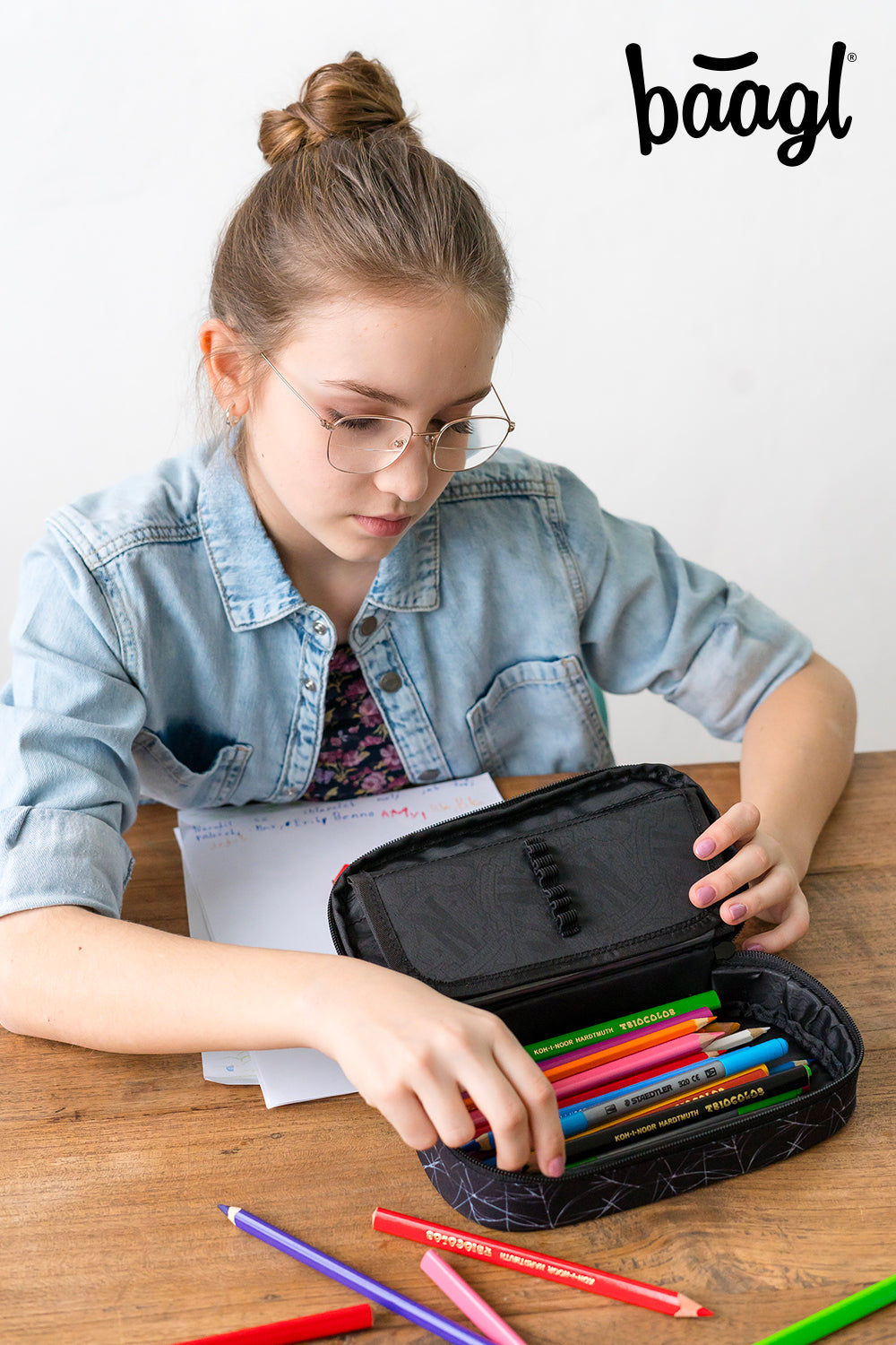 baagl-wednesday-nevermore-trousse-scolaire-vide image 5