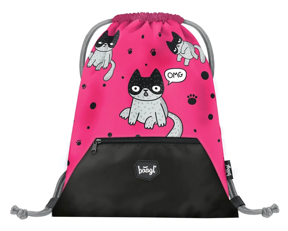 baagl-kittens-sac-de-gym-poche-zip-chatons image 1