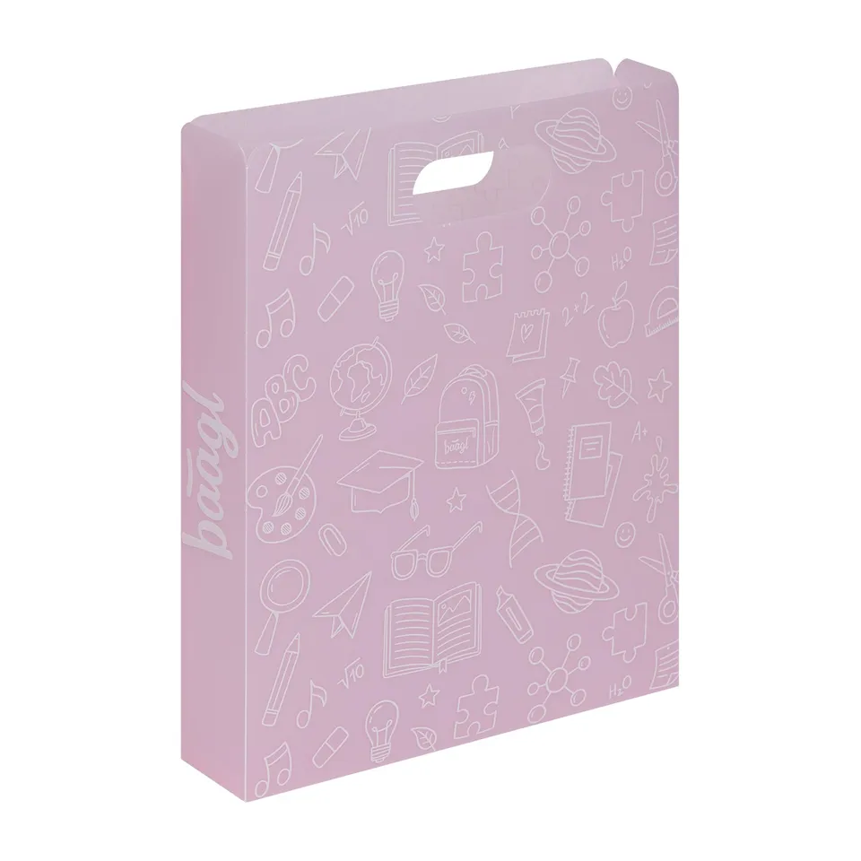 baagl-school-chemise-porte-documents-rose image 1
