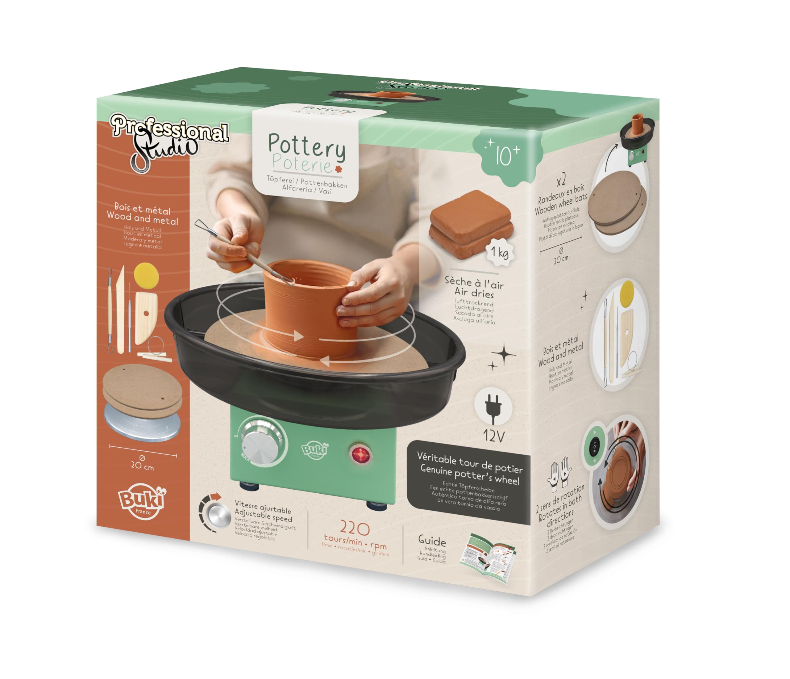 buki-tour-de-potier-lectrique-enfant-adulte-1kg-terre image 1