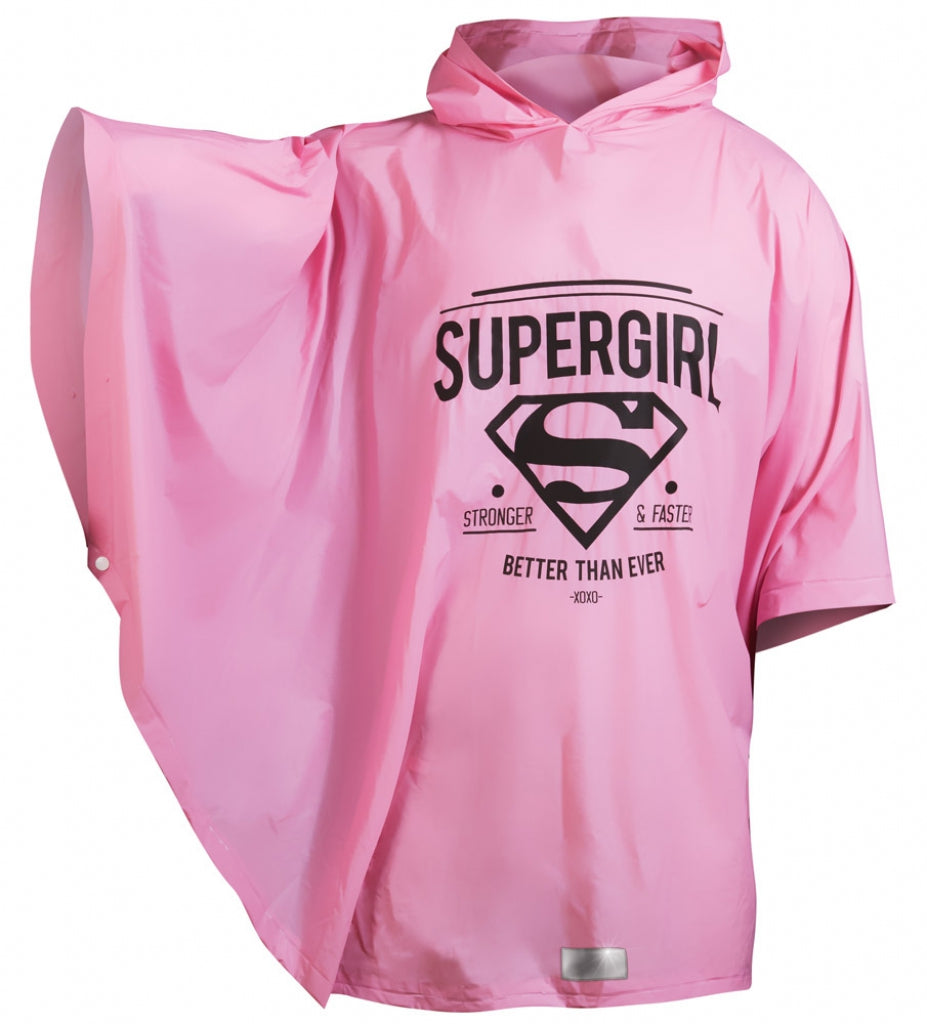 baagl-supergirl-stay-calm-sac-dos-scolaire-poncho-fille image 7