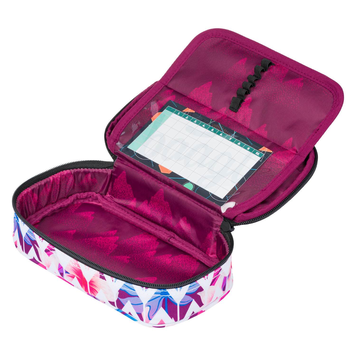 baagl-hawaii-trousse-scolaire-vide-motif-fleuri image 2