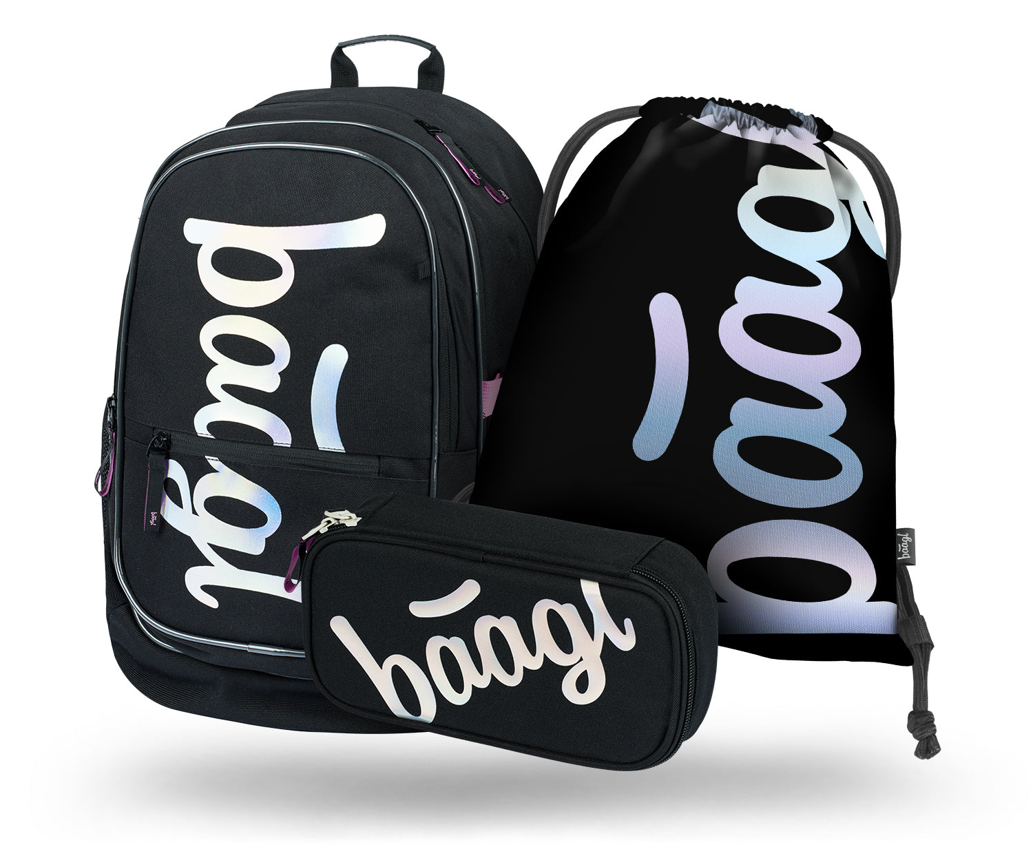 baagl-core-metallic-holo-ensemble-scolaire-3-pi-ces image 1