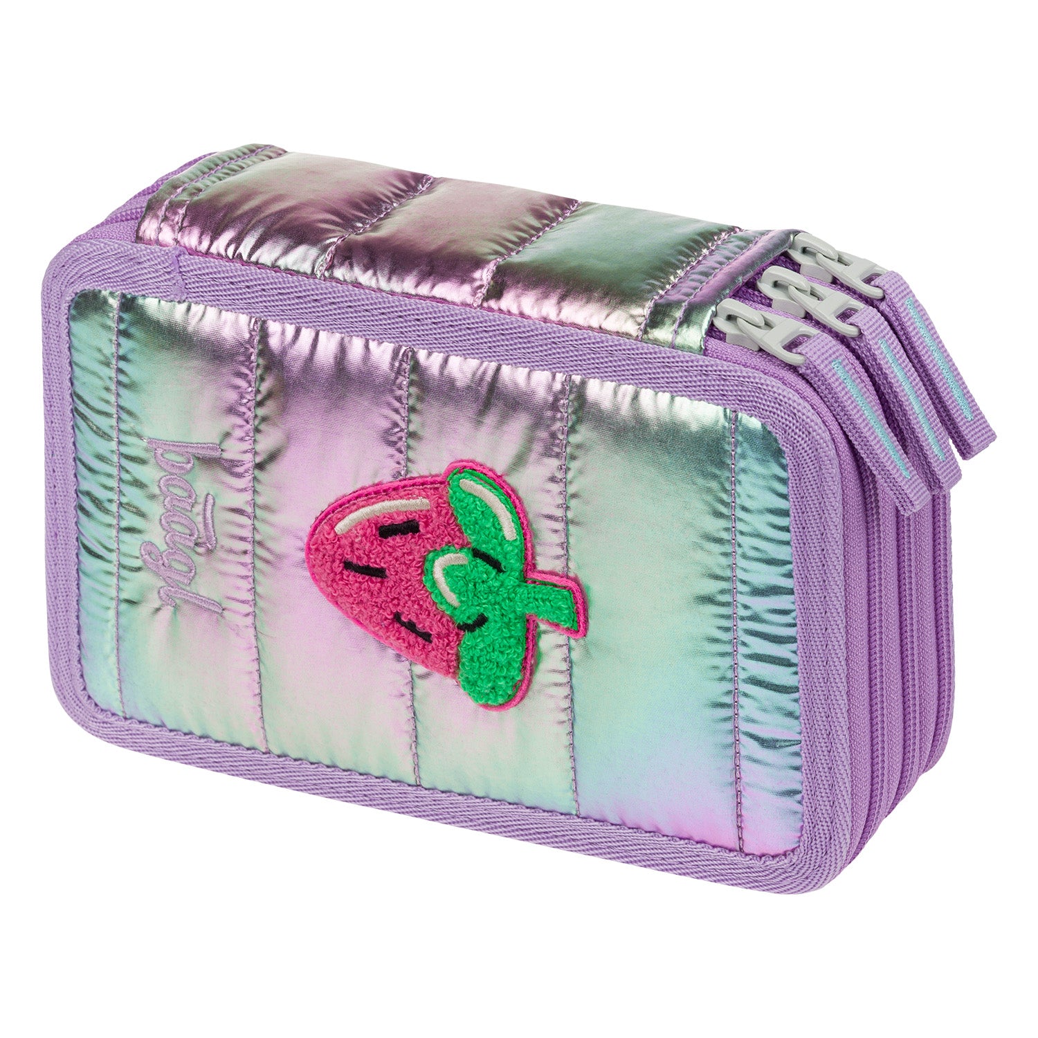 baagl-lavender-trousse-3-compartiments-vide-violette image 1