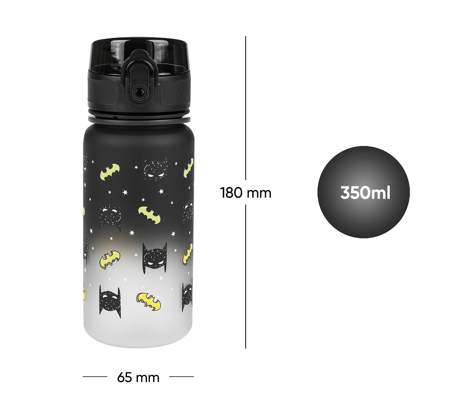 baagl-gradient-batman-mask-gourde-tritan-350-ml-sans-bpa image 7