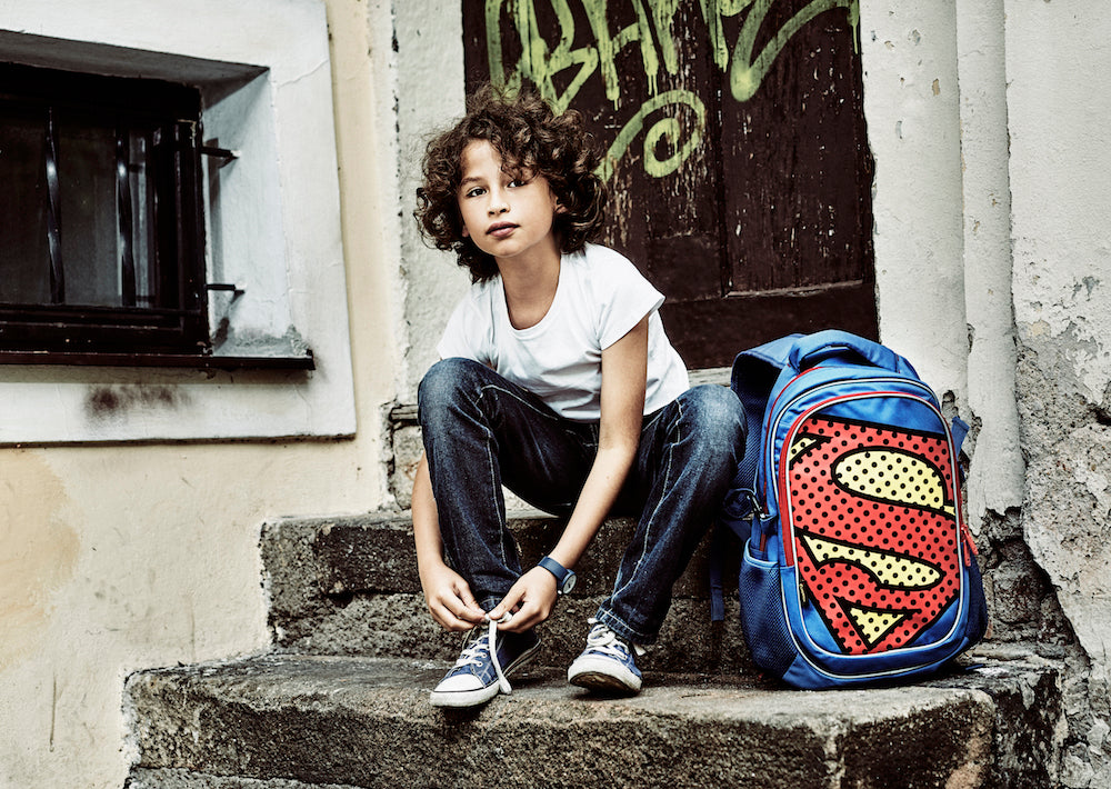 baagl-superman-pop-sac-dos-gar-on-2-poches-housse image 3