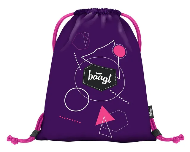 baagl-gym-sacks-logo-violet-sac-gym-cordon-lavable image 1