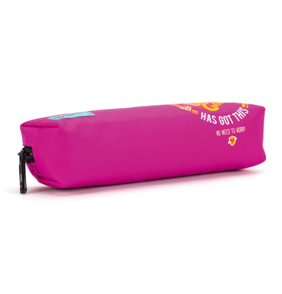 baagl-supergirl-stay-calm-trousse-tudiante-zip image 2
