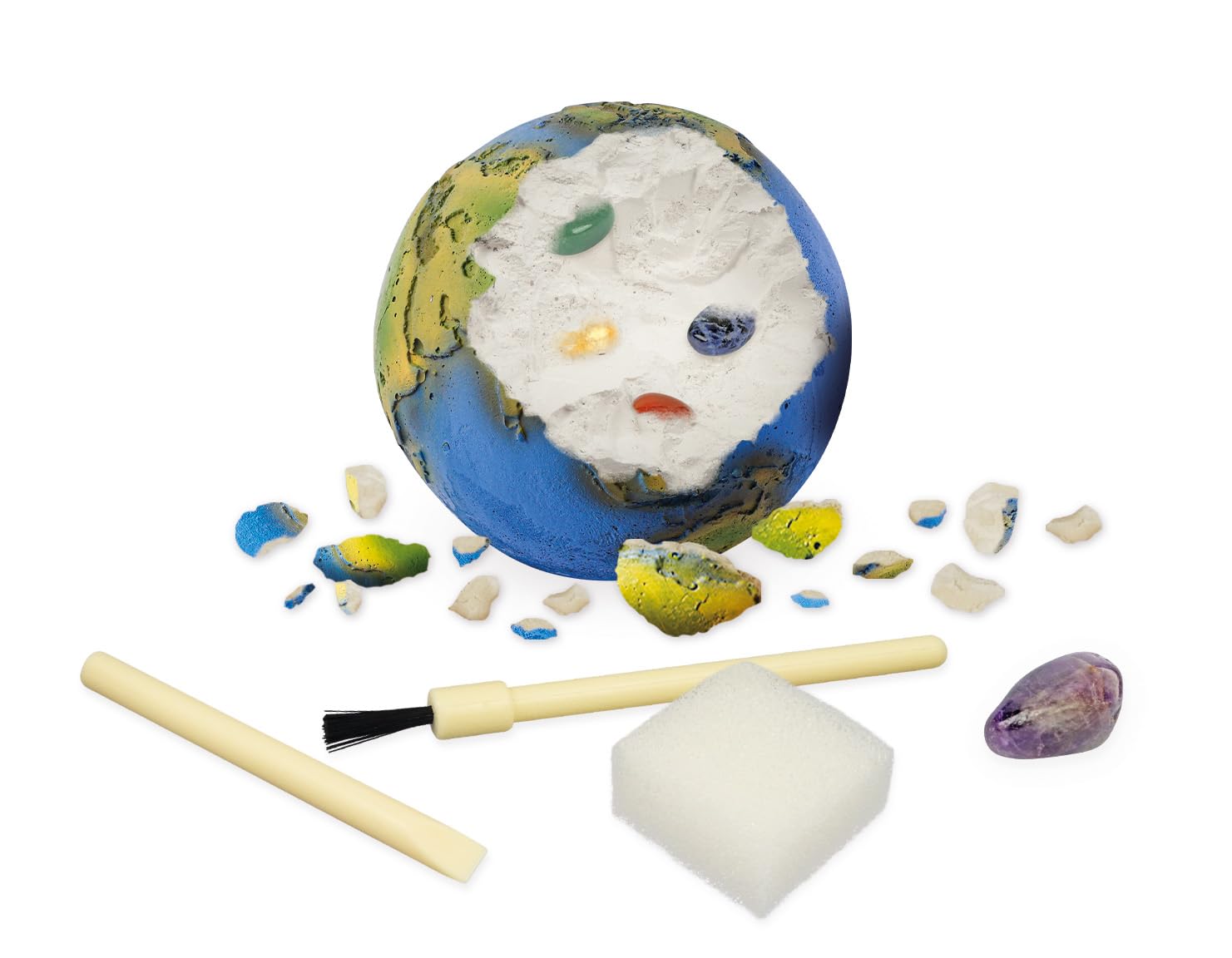 buki-espace-446-dig-a-planet-terre-kit-fouille-6-vraies-pierres image 6