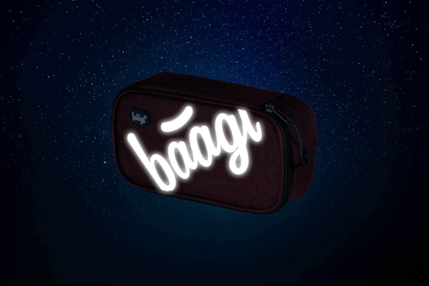 baagl-etui-logo-bordeaux-trousse-scolaire-double-rabat image 5