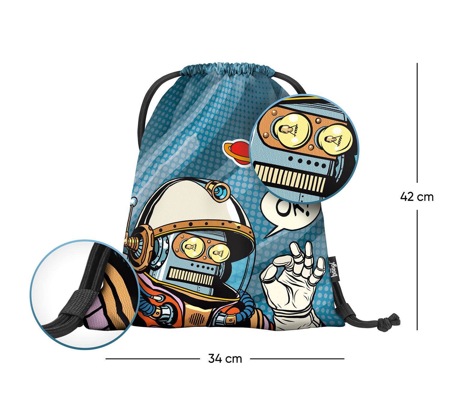 baagl-spaceman-sac-gym-enfant-lavable image 2