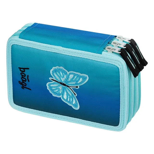baagl-butterfly-trousse-scolaire-3-compartiments-fille image 1