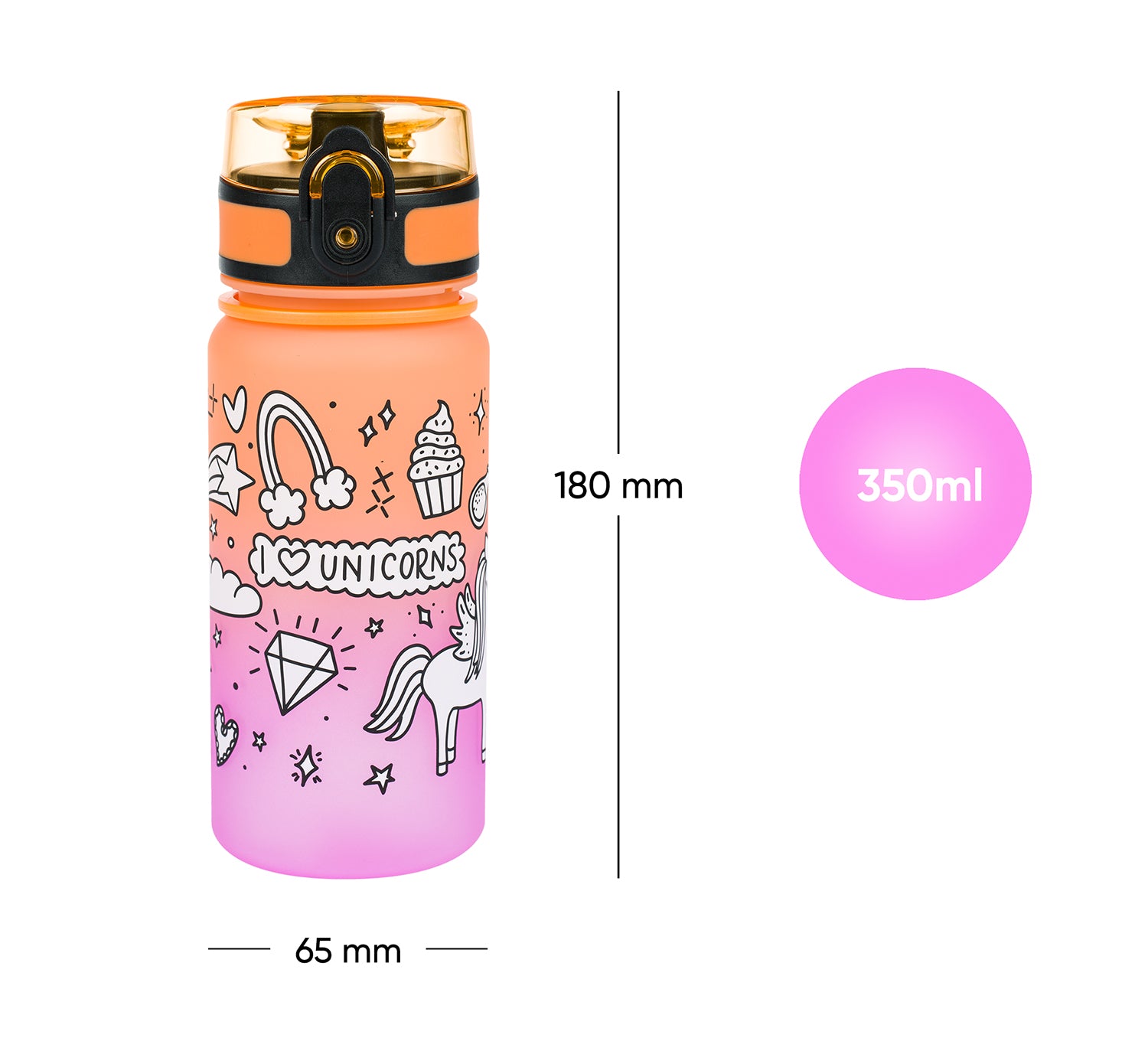 baagl-gradient-unicorn-gourde-enfant-350-ml-sans-bpa image 7