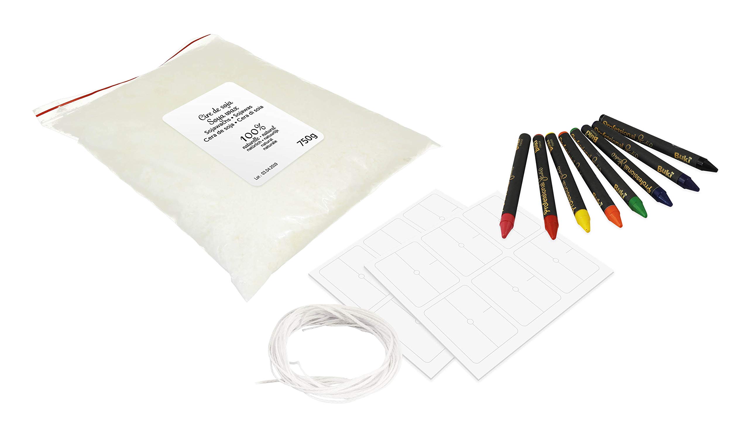 buki-professional-studio-recharges-bougie-cire-soja-750-g image 4