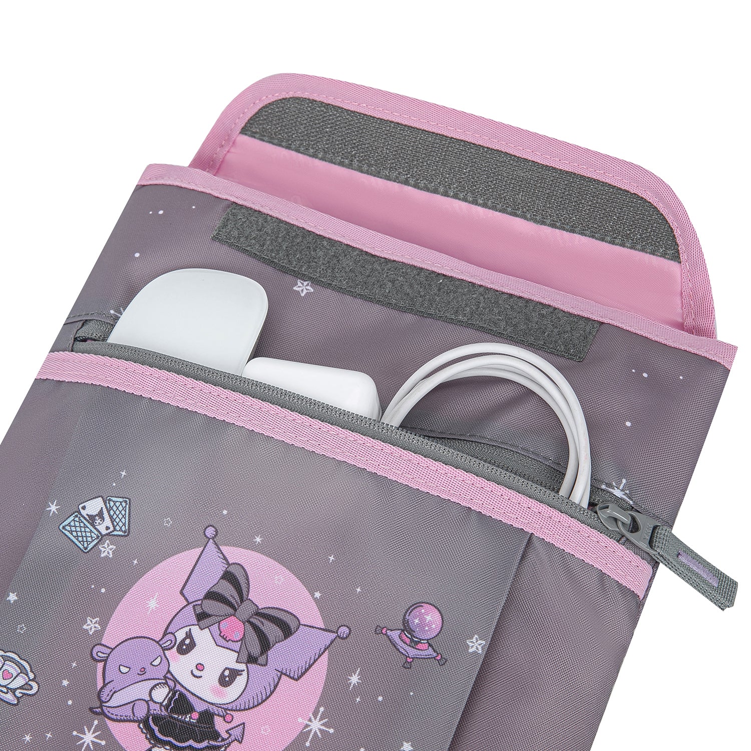 baagl-laptop-kuromi-grey-housse-ordinateur-15-pouces-grise image 4