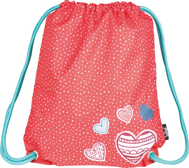 baagl-gym-sacks-hearts-sac-de-gym-motif-c-urs-lavable image 1