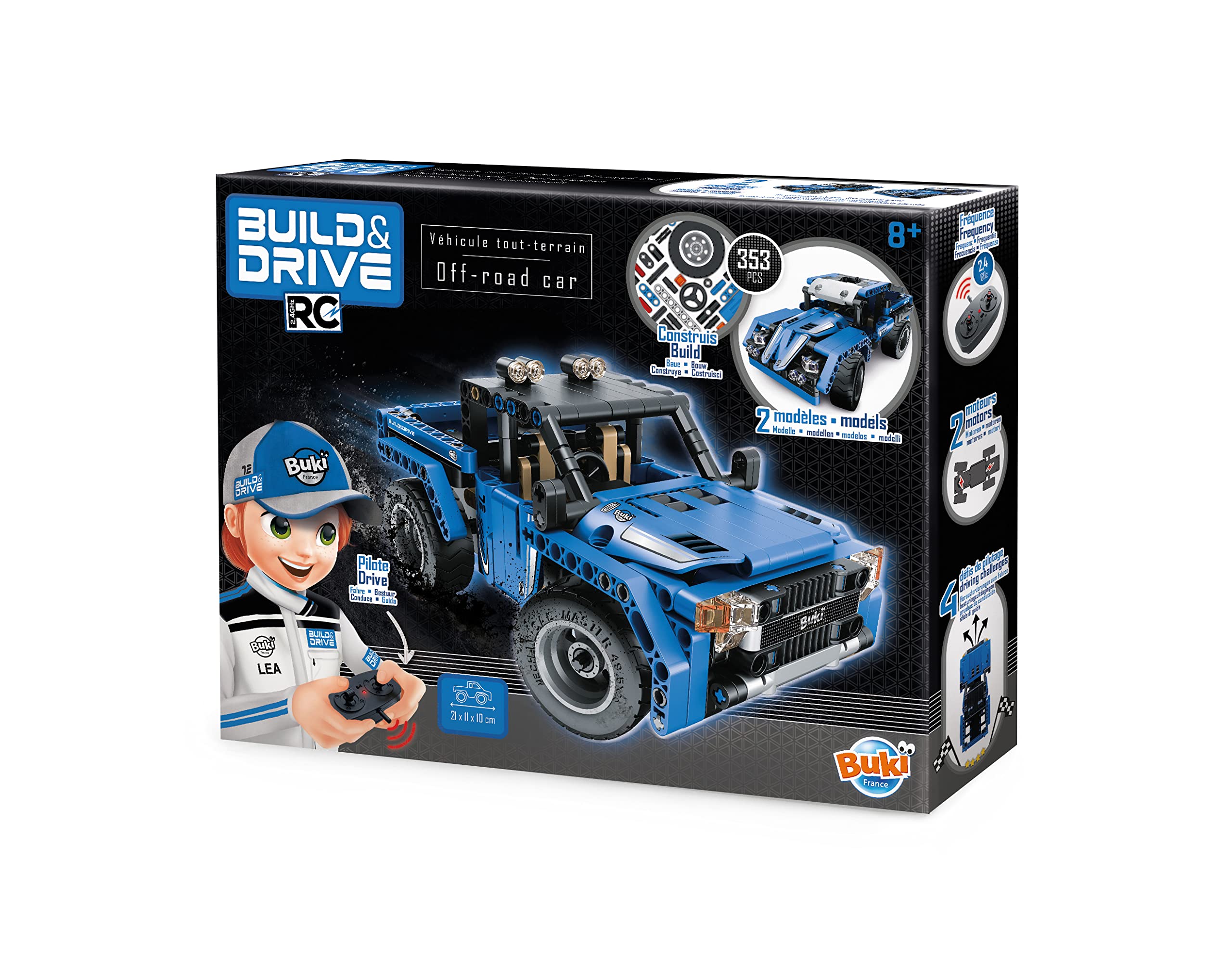 buki-8019-4x4-rc-voiture-radiocommand-e-construire-353-pi-ces image 1