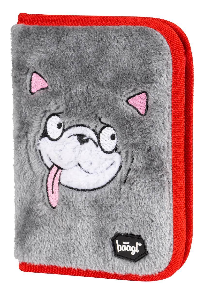 baagl-classic-trousse-scolaire-doggie-chien-1-compartiment-vide image 1