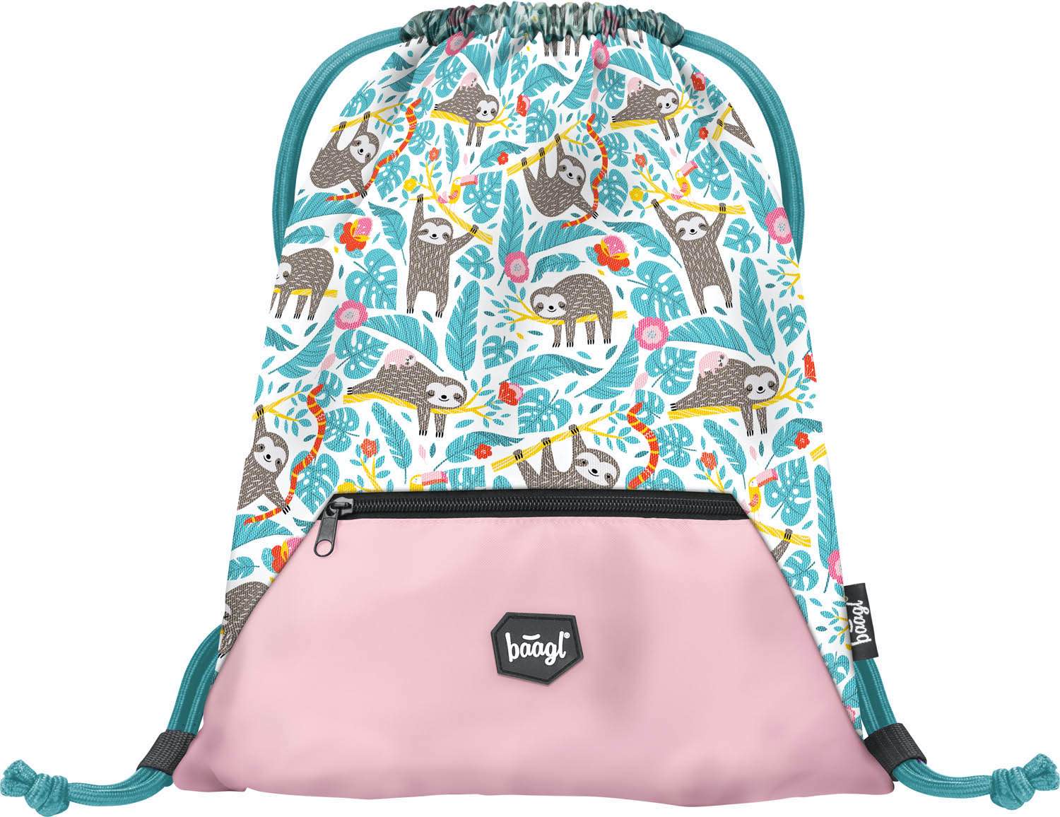 baagl-sloth-sac-gym-enfant-poche-zipp-e image 1