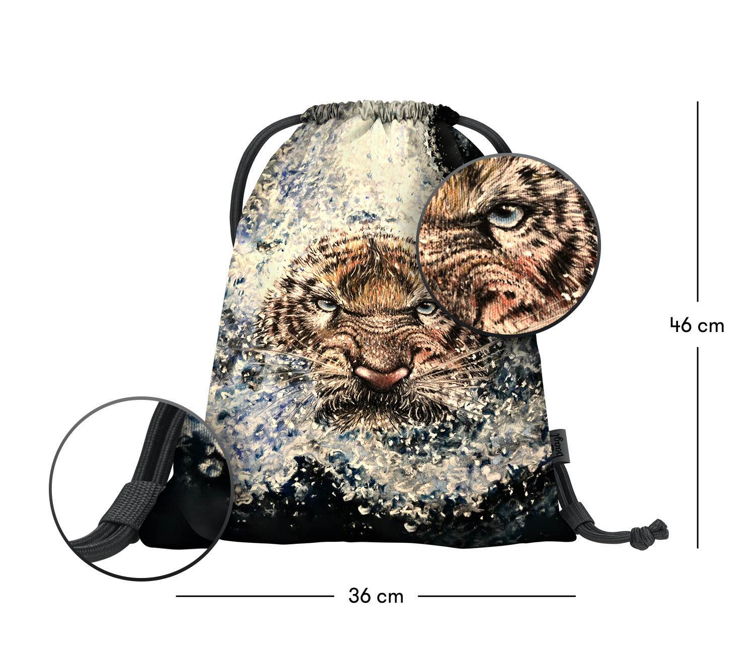 baagl-earth-tiger-sac-de-gym-motif-tigre image 3