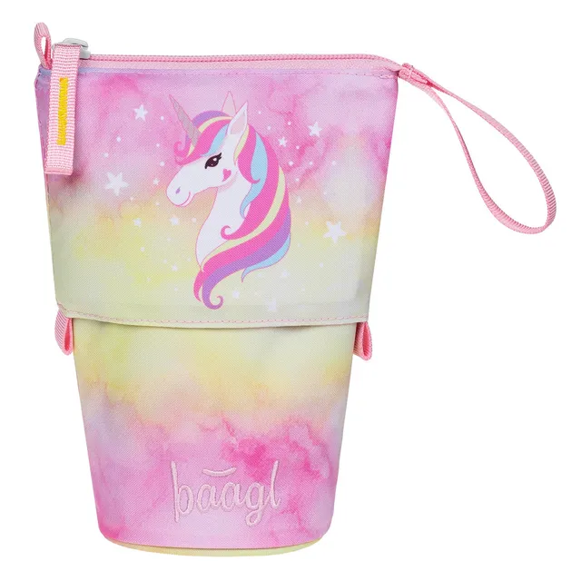 baagl-pop-up-trousse-rainbow-unicorn-fille-recycl-e image 1