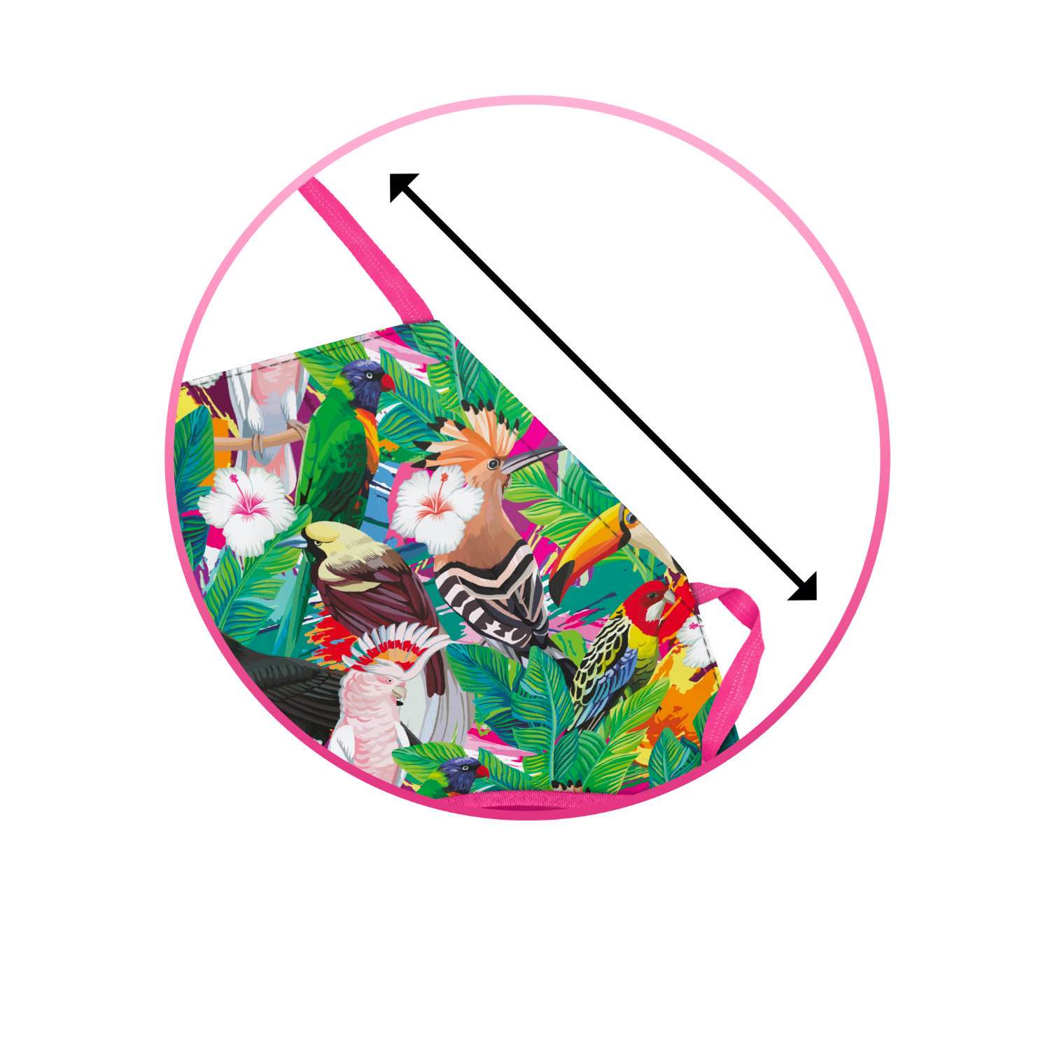 baagl-aprons-tablier-enfant-toucan-lavable-poches image 2