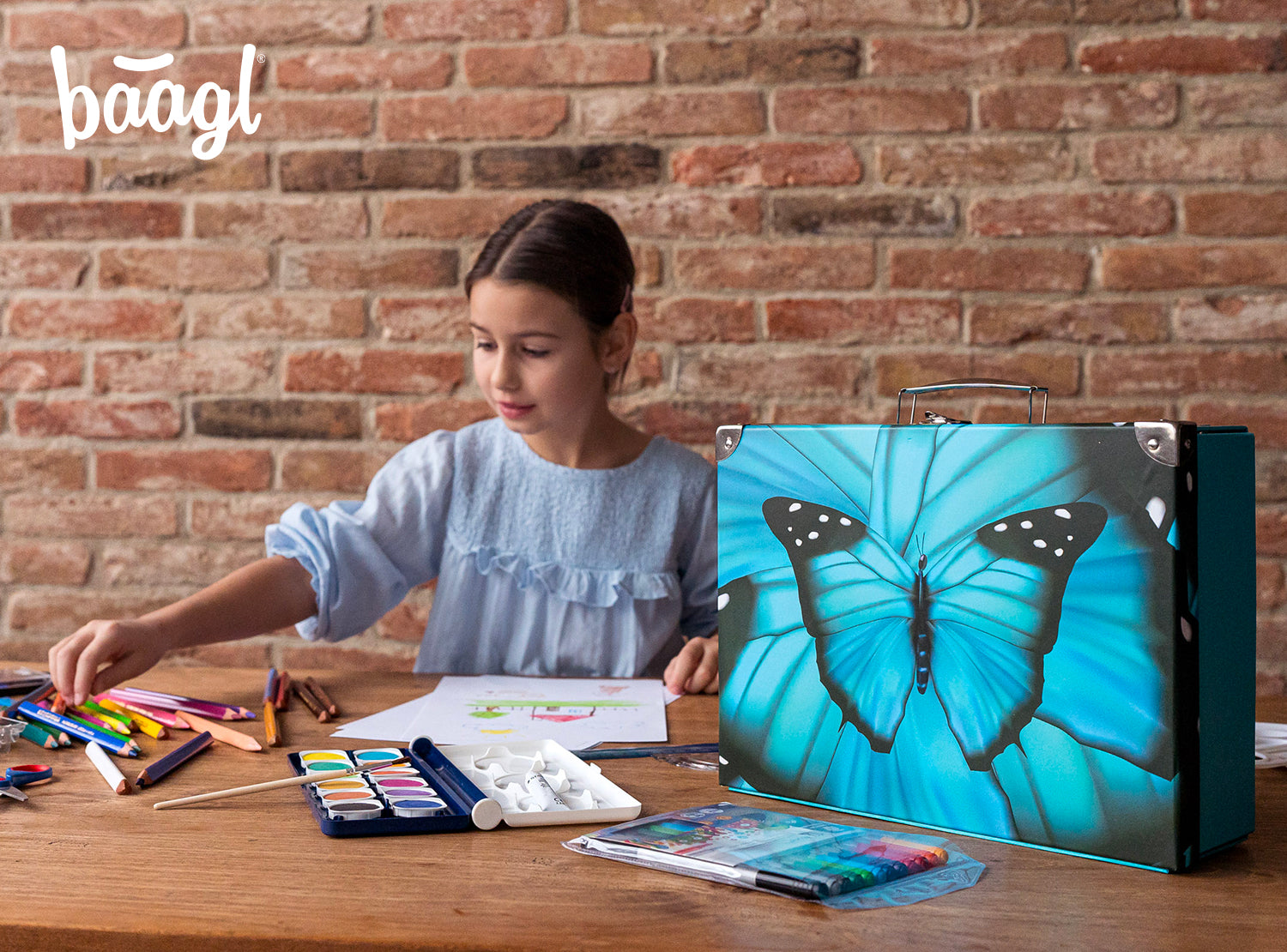baagl-butterfly-valisette-scolaire-pliante-papillon image 5